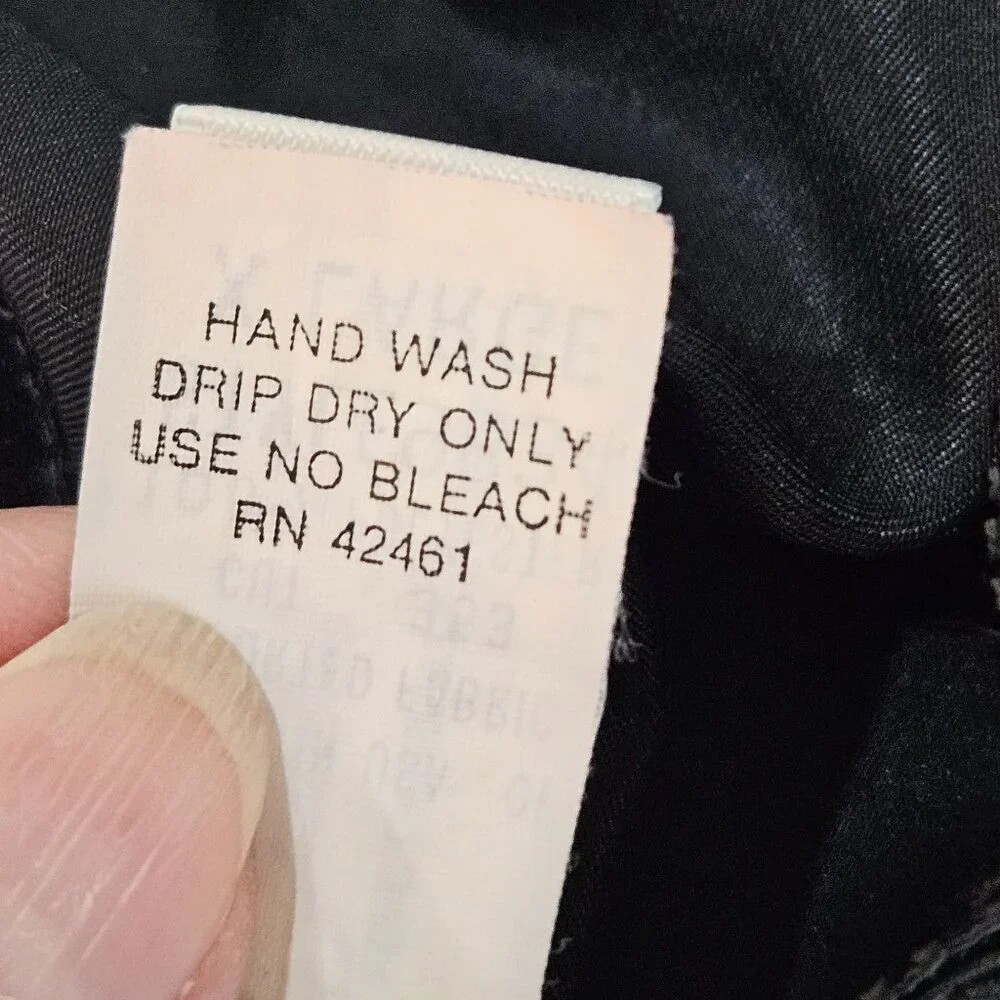 Judith Hart Black Full-Length Slip Skirt XL Vintage Polyester - Picture 6 of 10